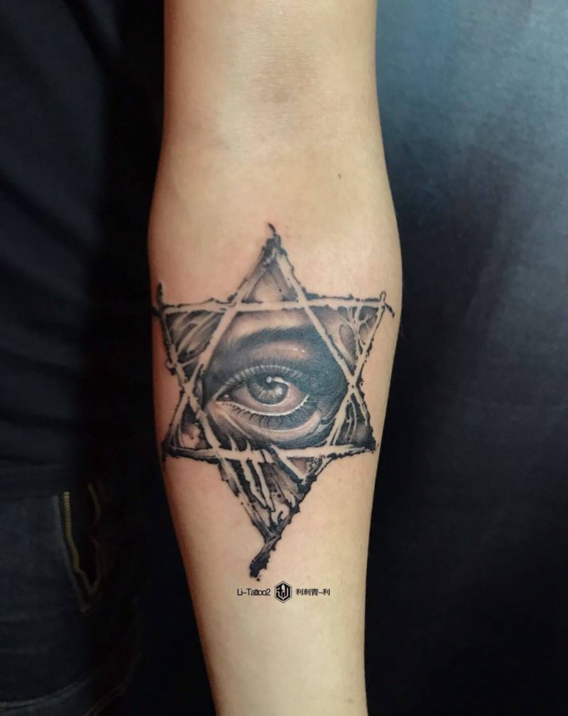 眼睛纹身图片