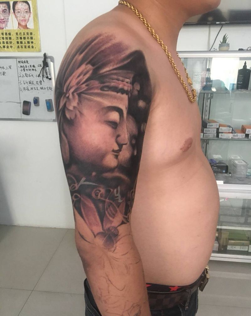 未完成纹身图片