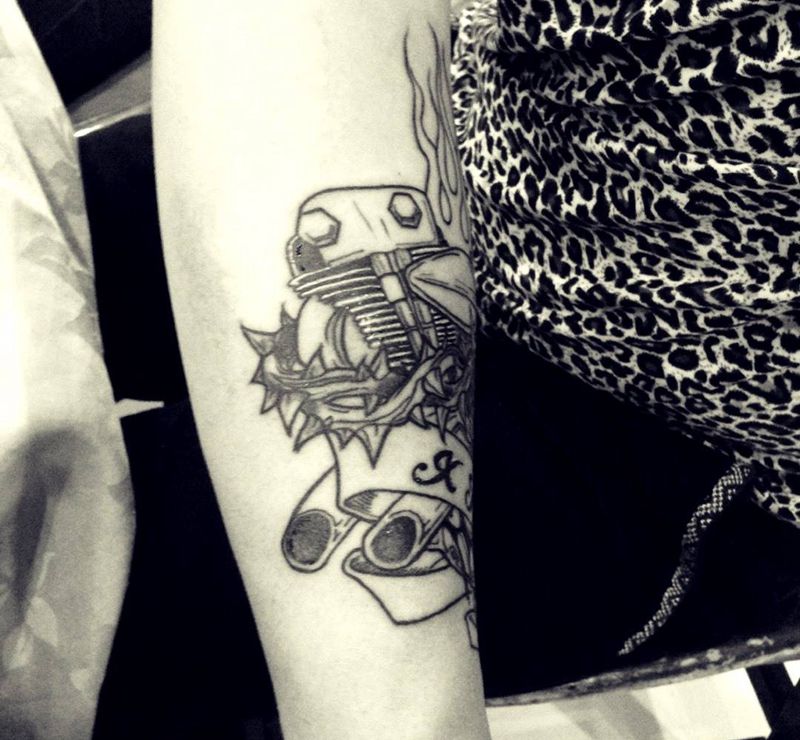 引擎纹身图片
