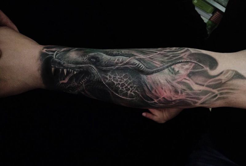 三月份做的遮盖旧图整没了纹身图片