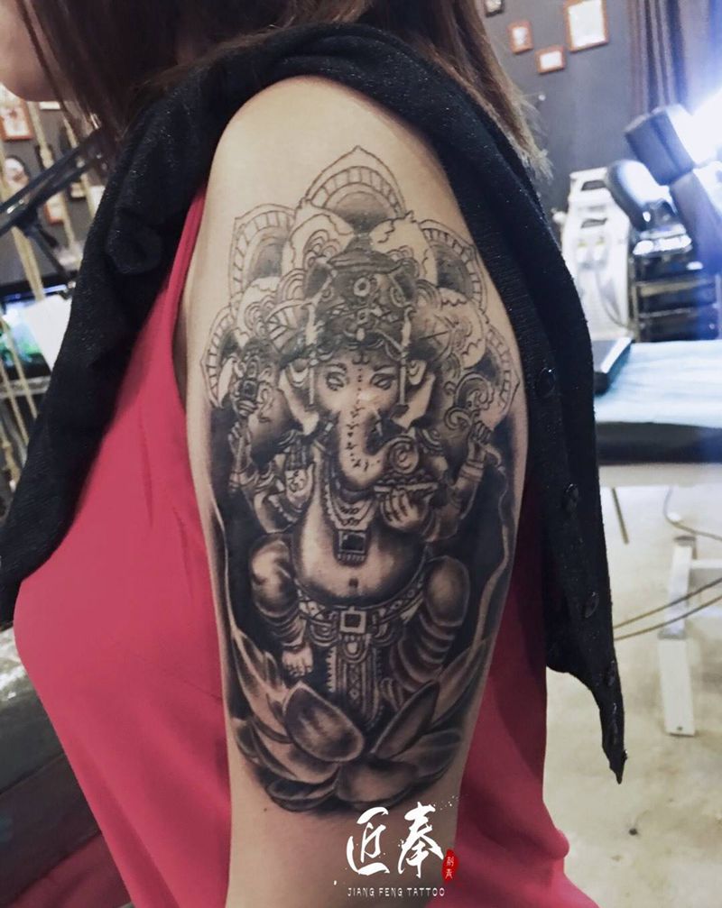 象神纹身图片