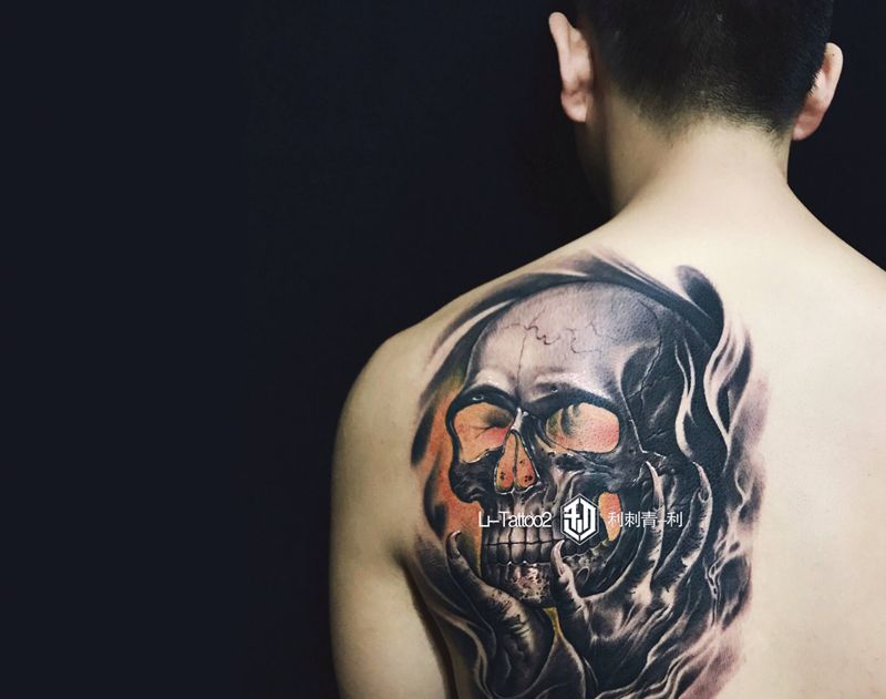骷髅纹身图片