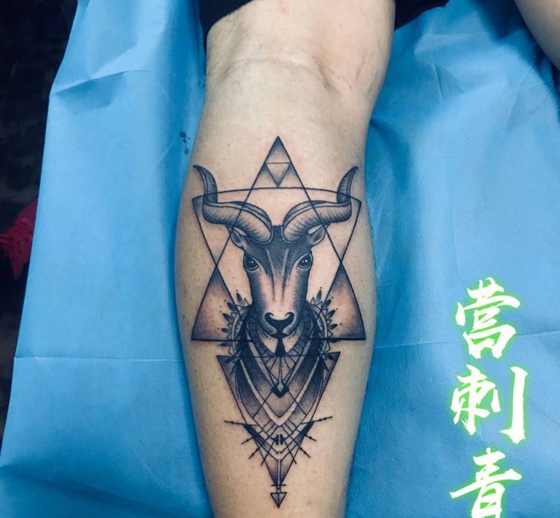 羊先生纹身图片