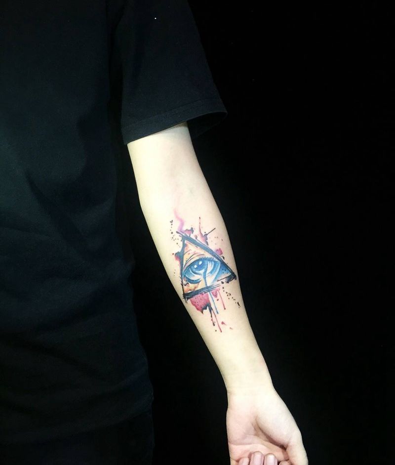 上帝之眼纹身图片