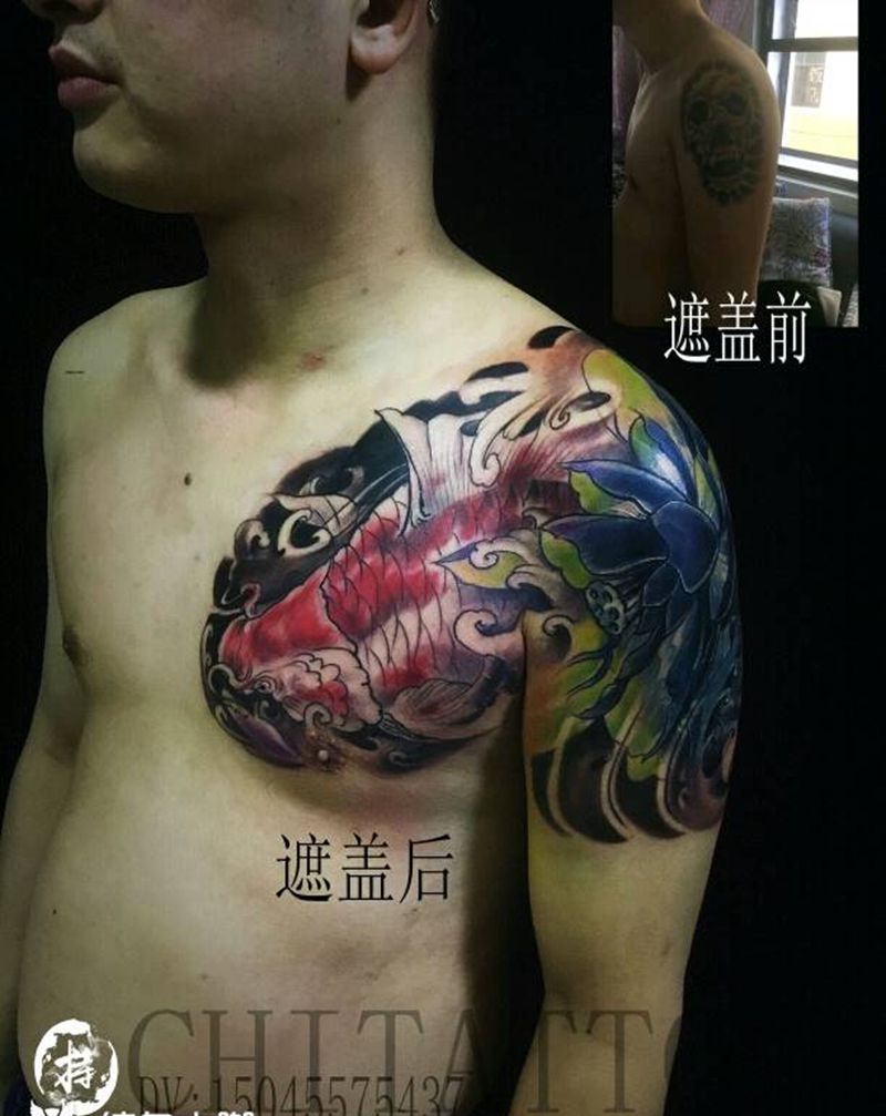 不建议用传统遮盖 顾客要求纹身图片
