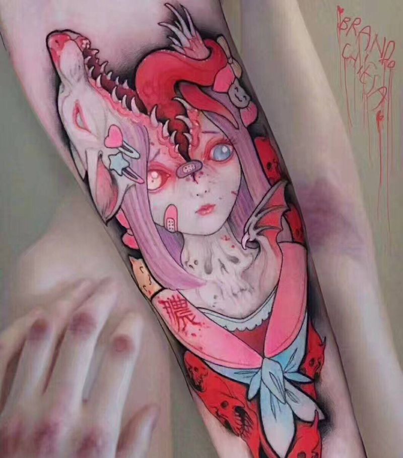 个性少女款推荐纹身图片