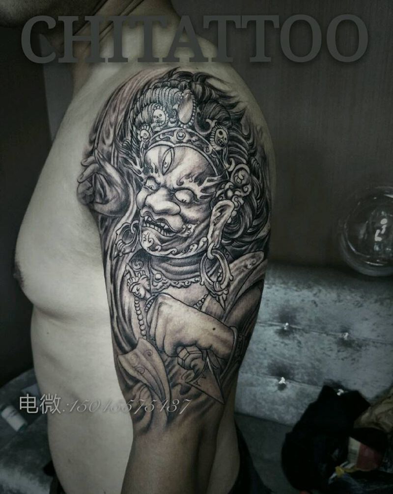 冥王！顾客自带图纹身图片