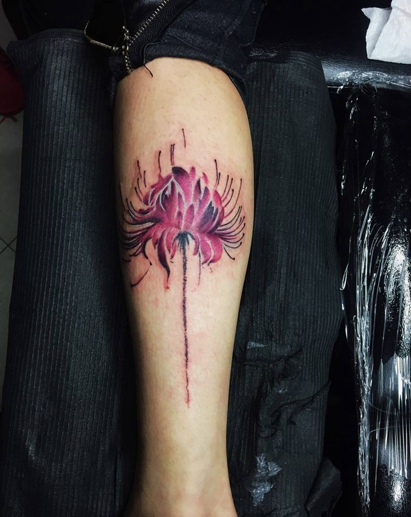 彼岸花纹身图片