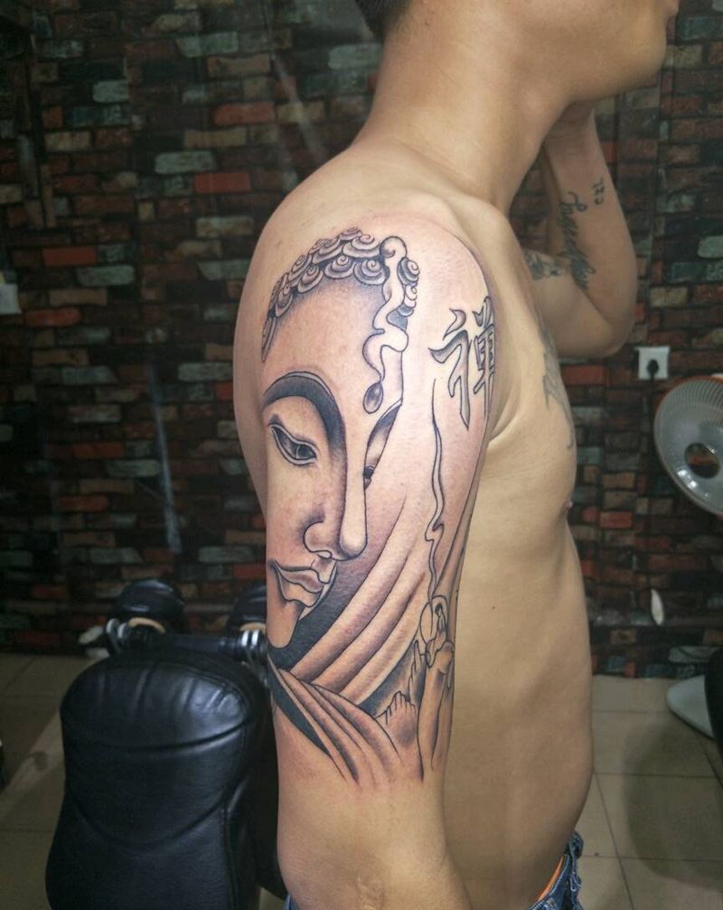 佛纹身图片