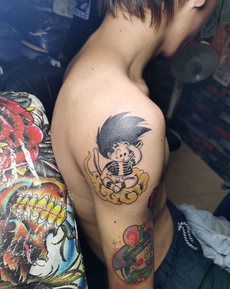 七龙珠纹身图片_手臂手部纹身图案