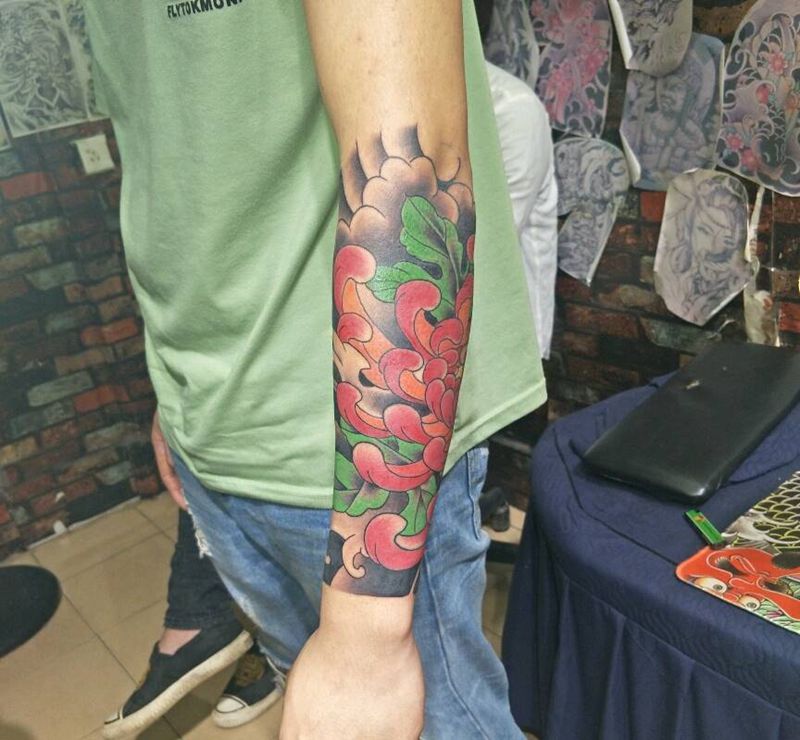 老传统纹身图片_手臂纹身图案