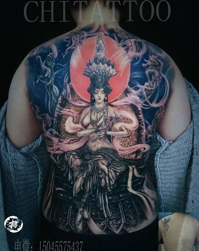 遮盖前后纹身图片