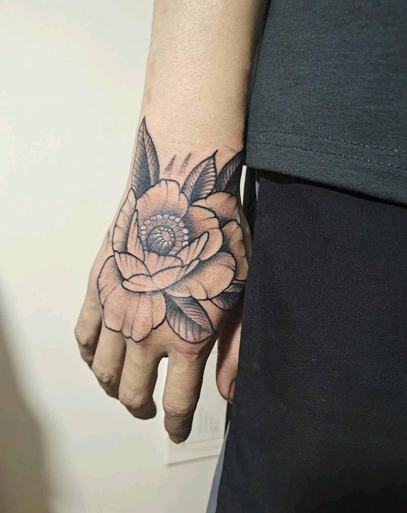 手背纹身图片_New SchoolOld School纹身图案