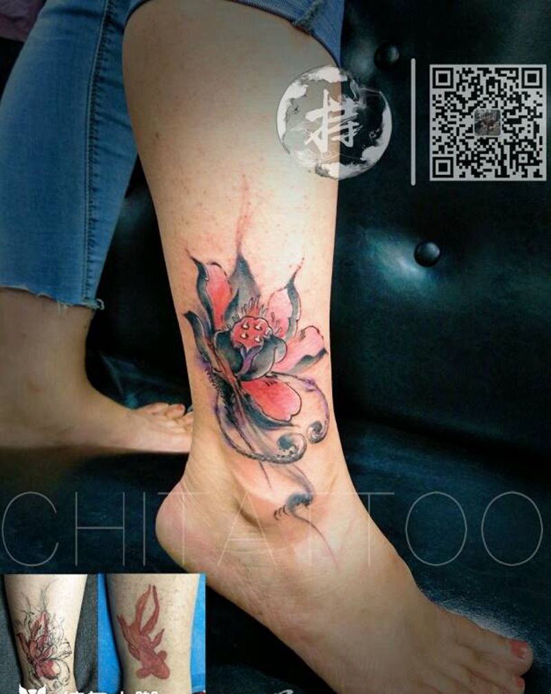 根据顾客要求遮盖纹身图片