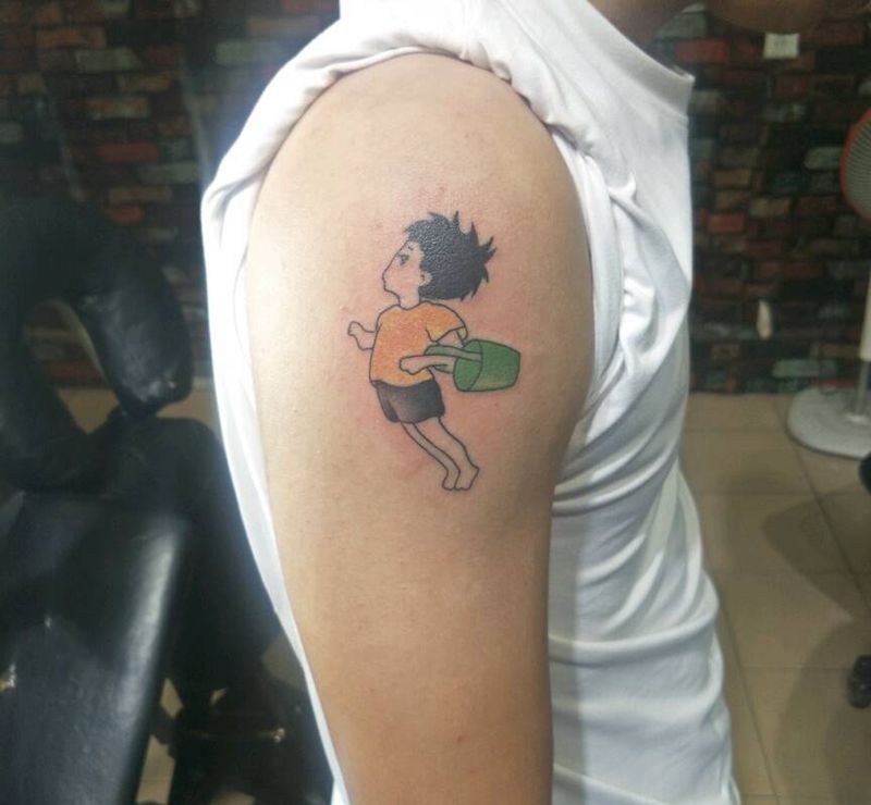 小清晰纹身图片_臀部纹身图案