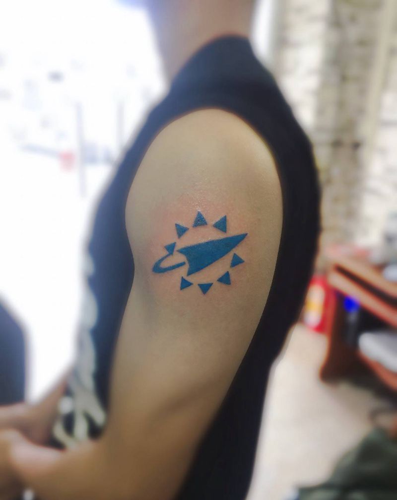 银河帝国标志纹身图片