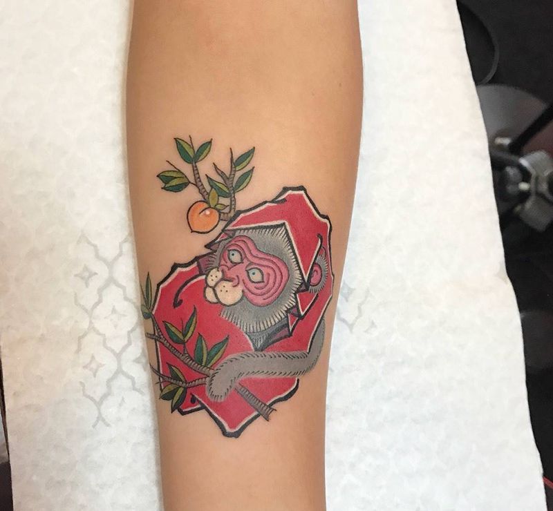 客人自带图，达摩蛋纹身图片