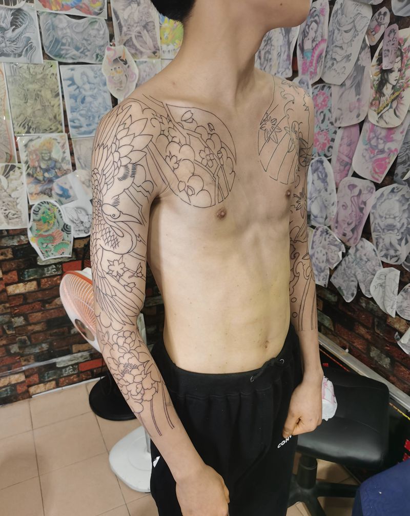 遮盖  未完纹身图片_手臂纹身图案