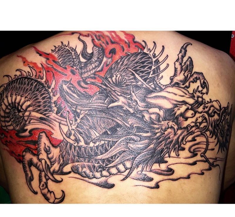 传统龙纹身图片