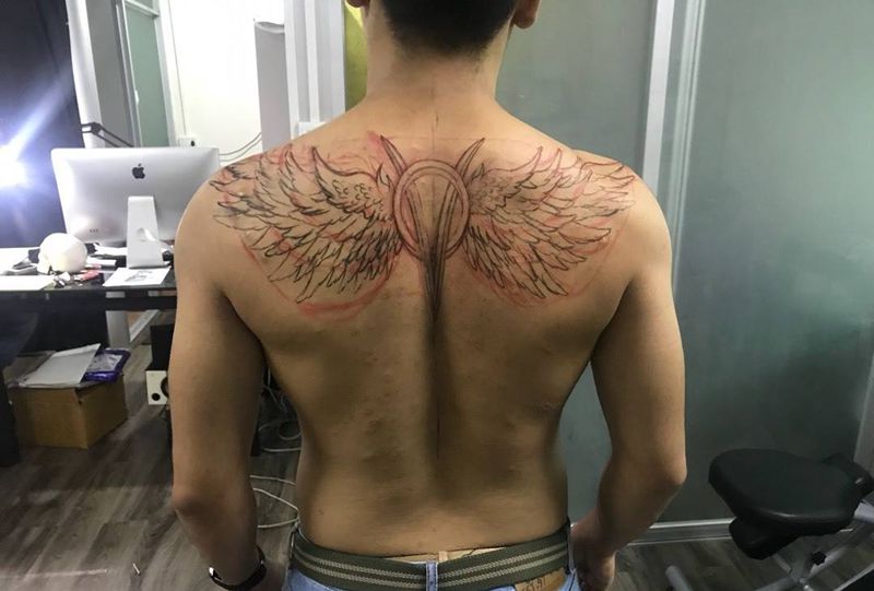 他说彩色代表他的人生纹身图片