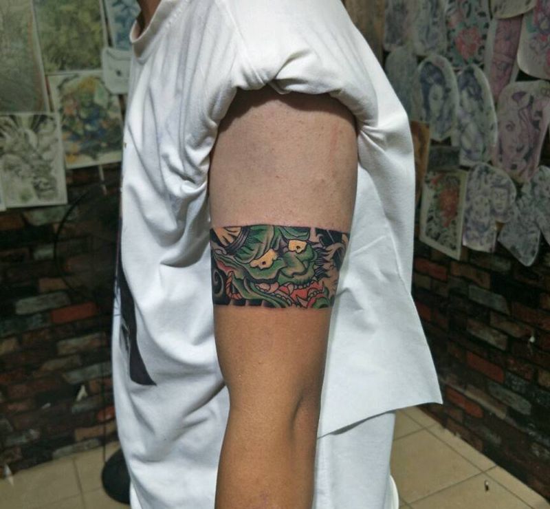 手环纹身图片_手臂纹身图案