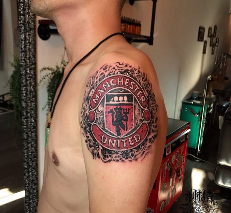 足球迷纹身图片