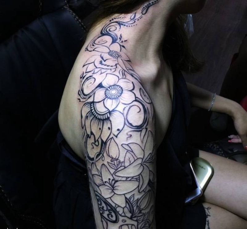 5小时完成纹身图片