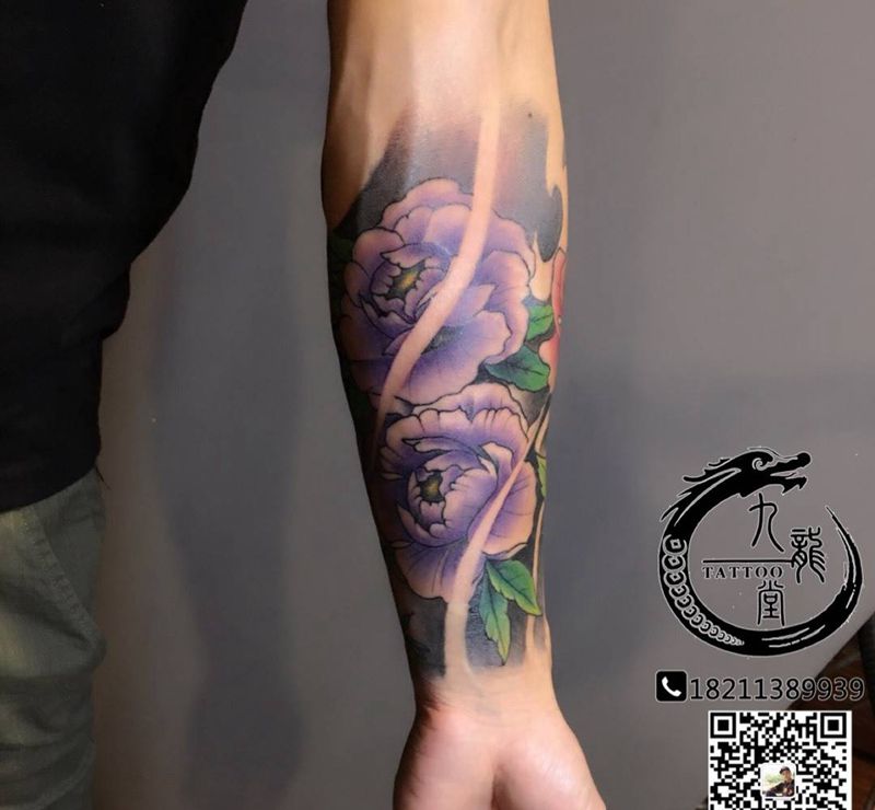 包小臂纹身图片