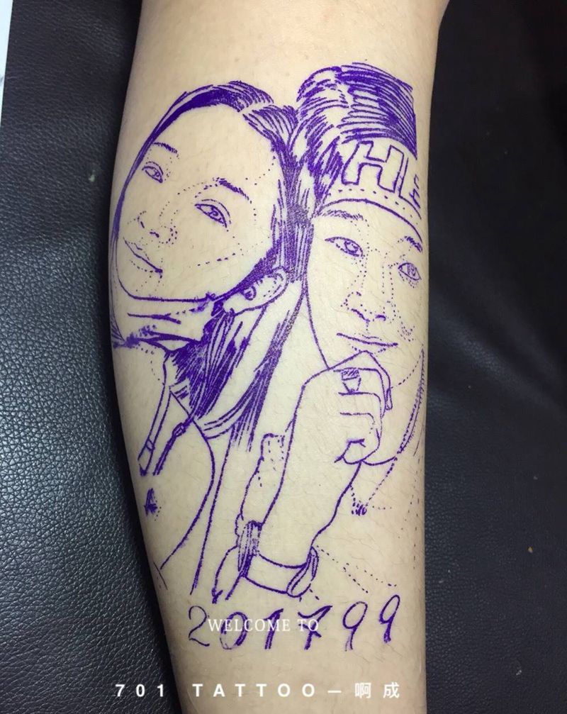 情侣纹身图片