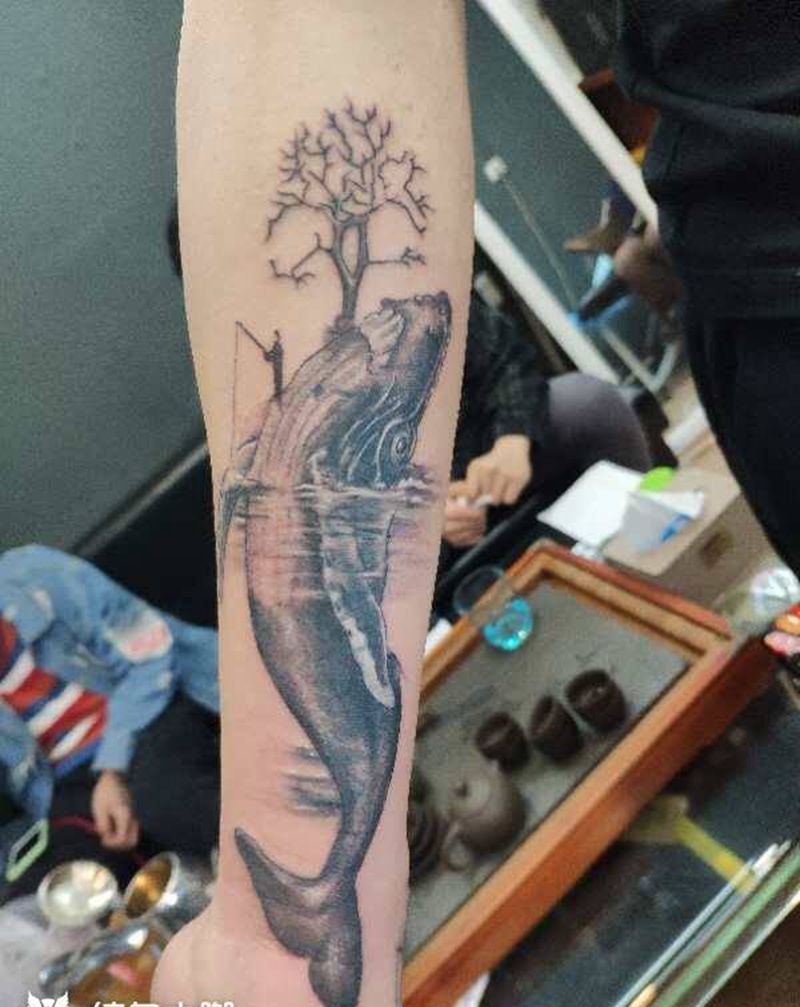 鲸鱼纹身图片