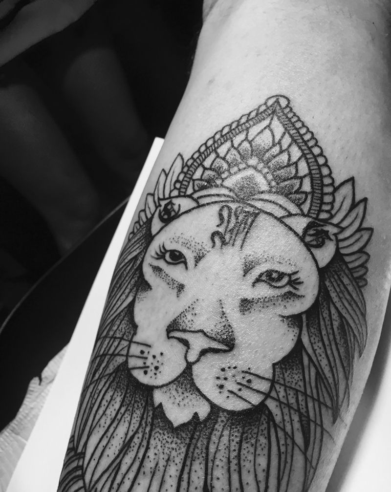 狮子王纹身图片