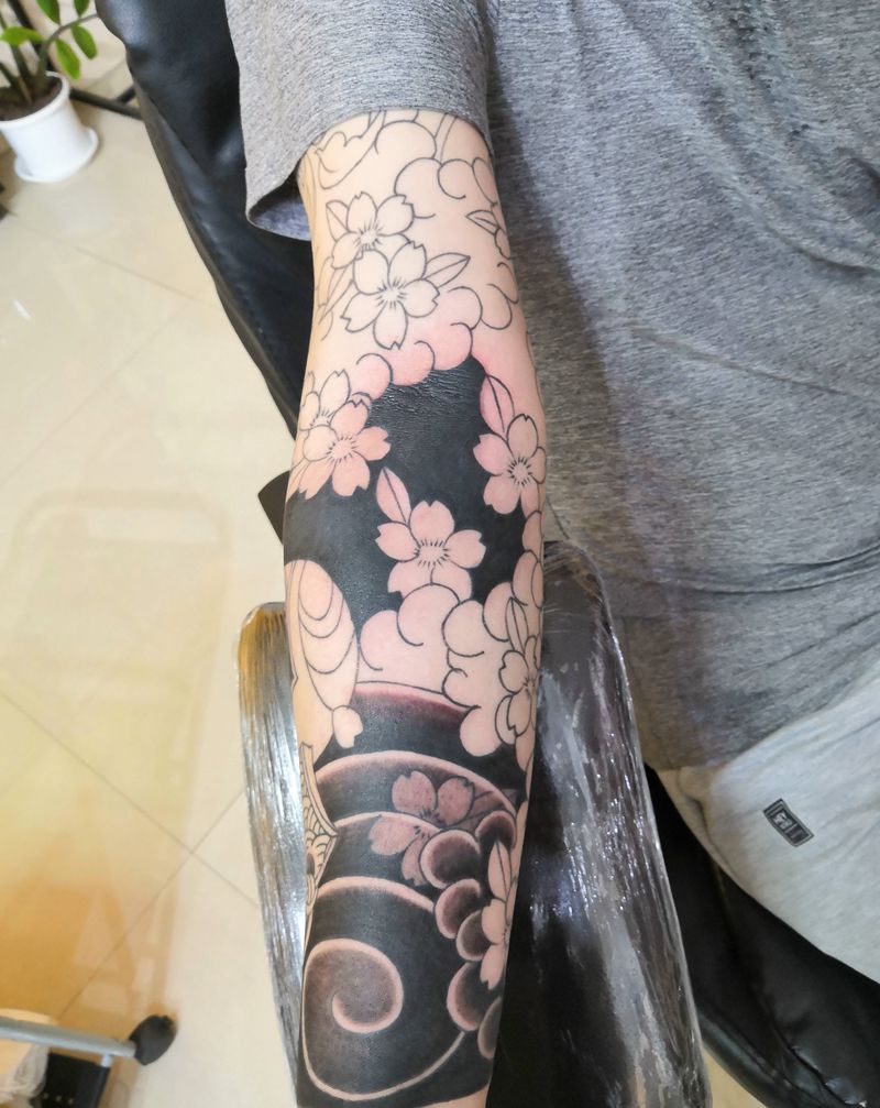 老传统未完待续。纹身图片_手臂老传统纹身图案