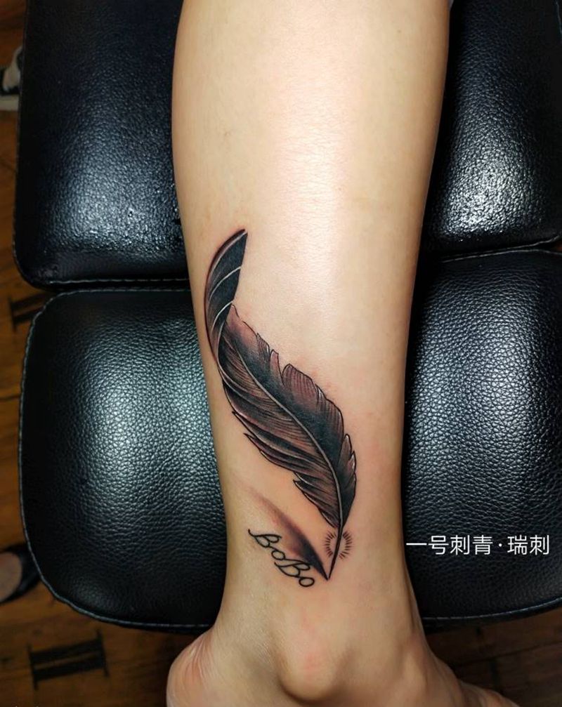 私人订制纹身图片_腿部纹身图案