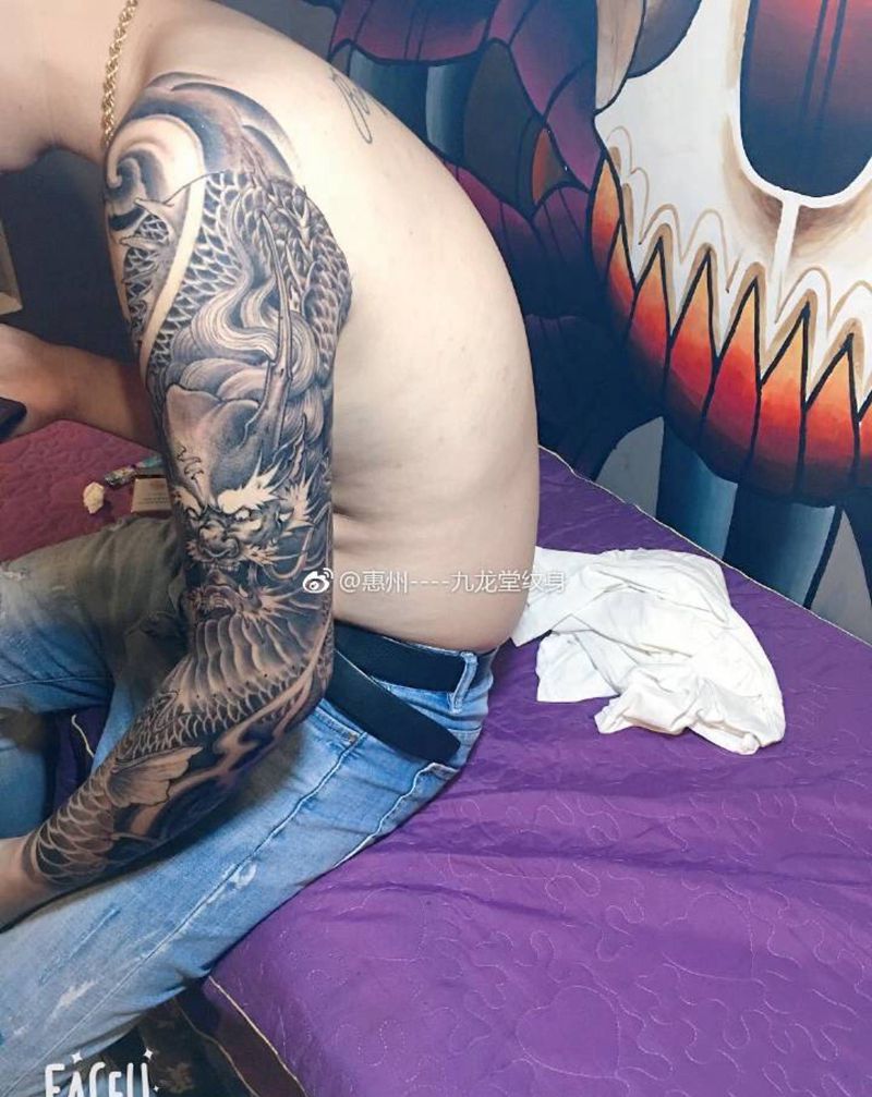 驻店师作品纹身图片