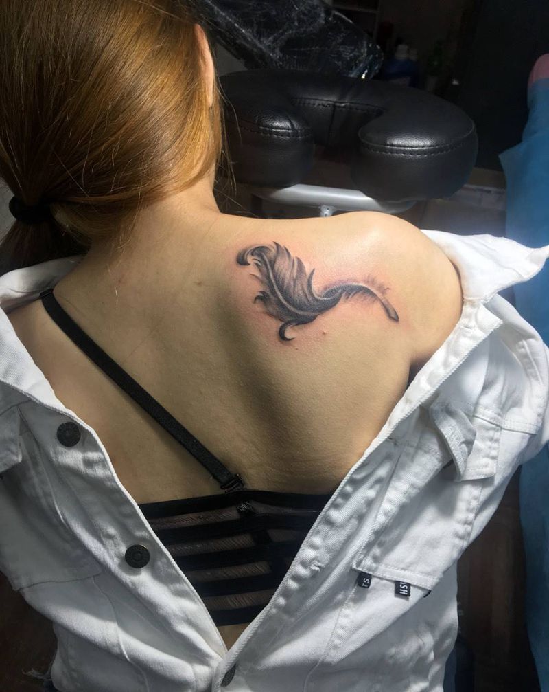 羽毛纹身图片