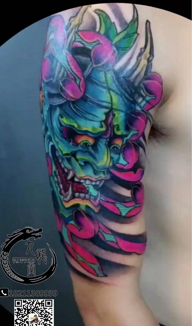 遮盖完纹身图片