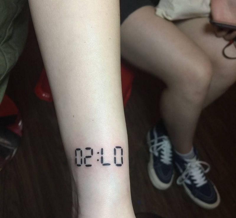 时间纹身图片