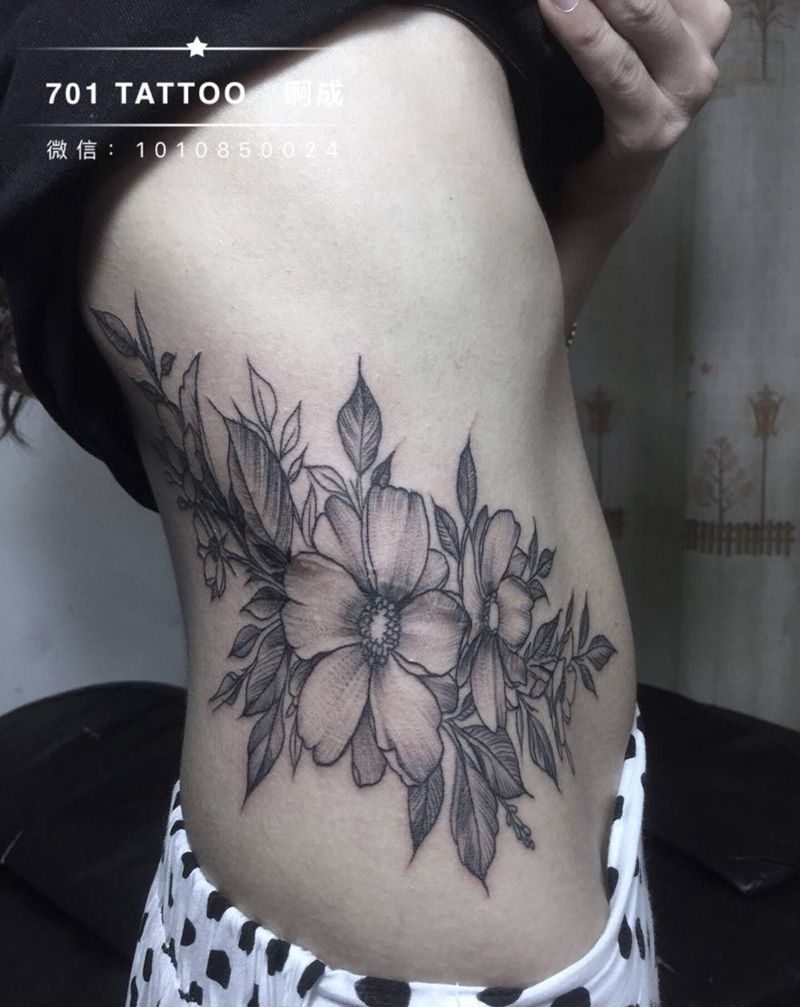 flower纹身图片