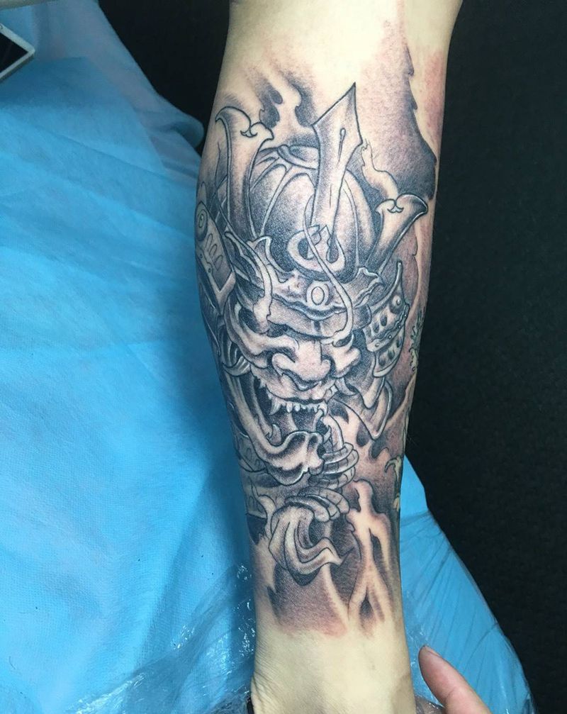 包小腿纹身图片