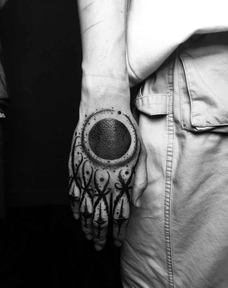 暗黑风格纹身图片