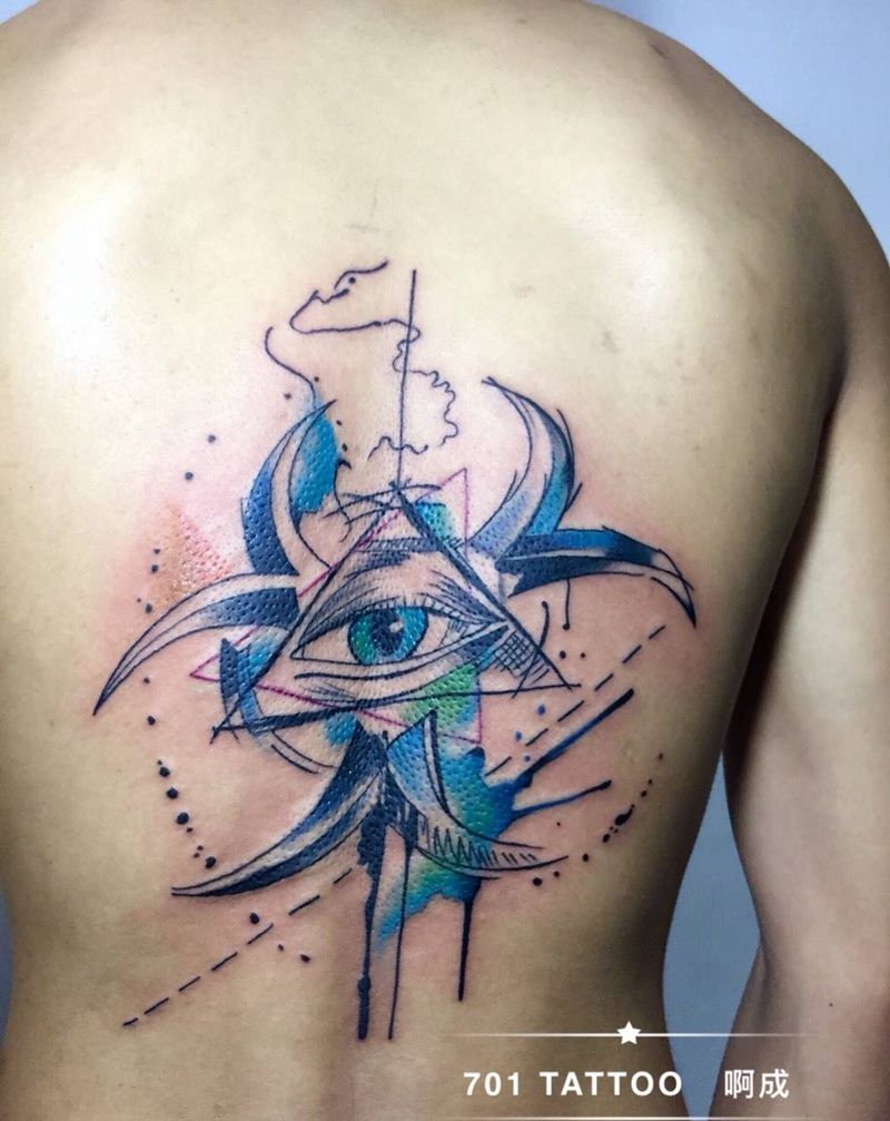 上帝之眼纹身图片