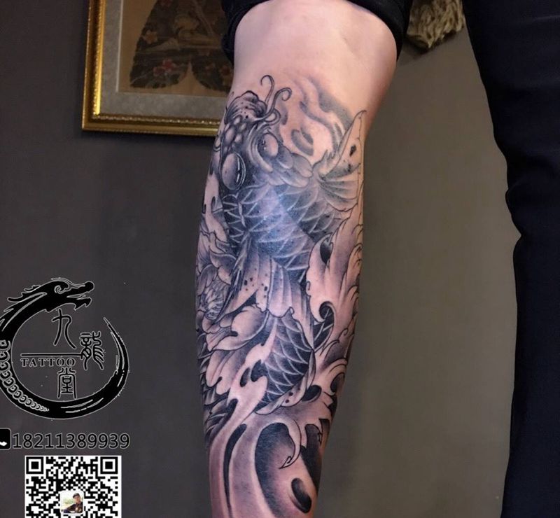 遮胎记纹身图片