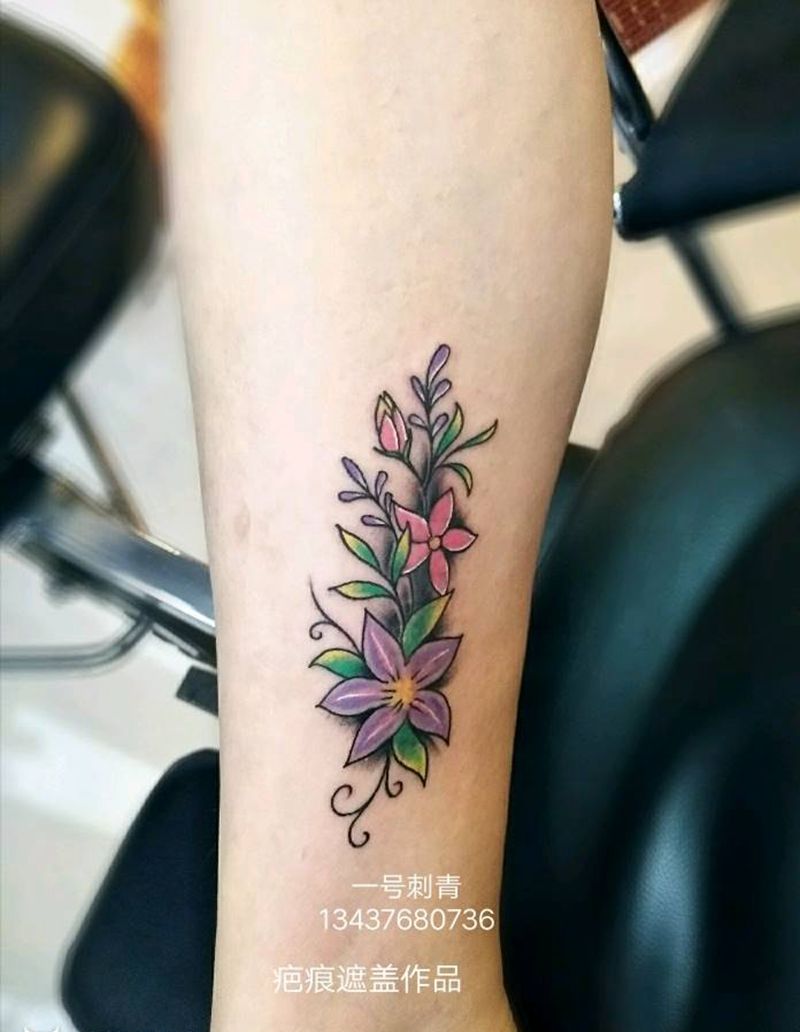 疤痕遮盖纹身图片