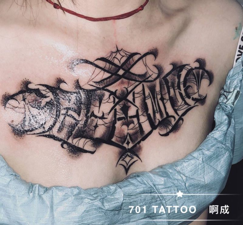 个人设计字体纹身图片