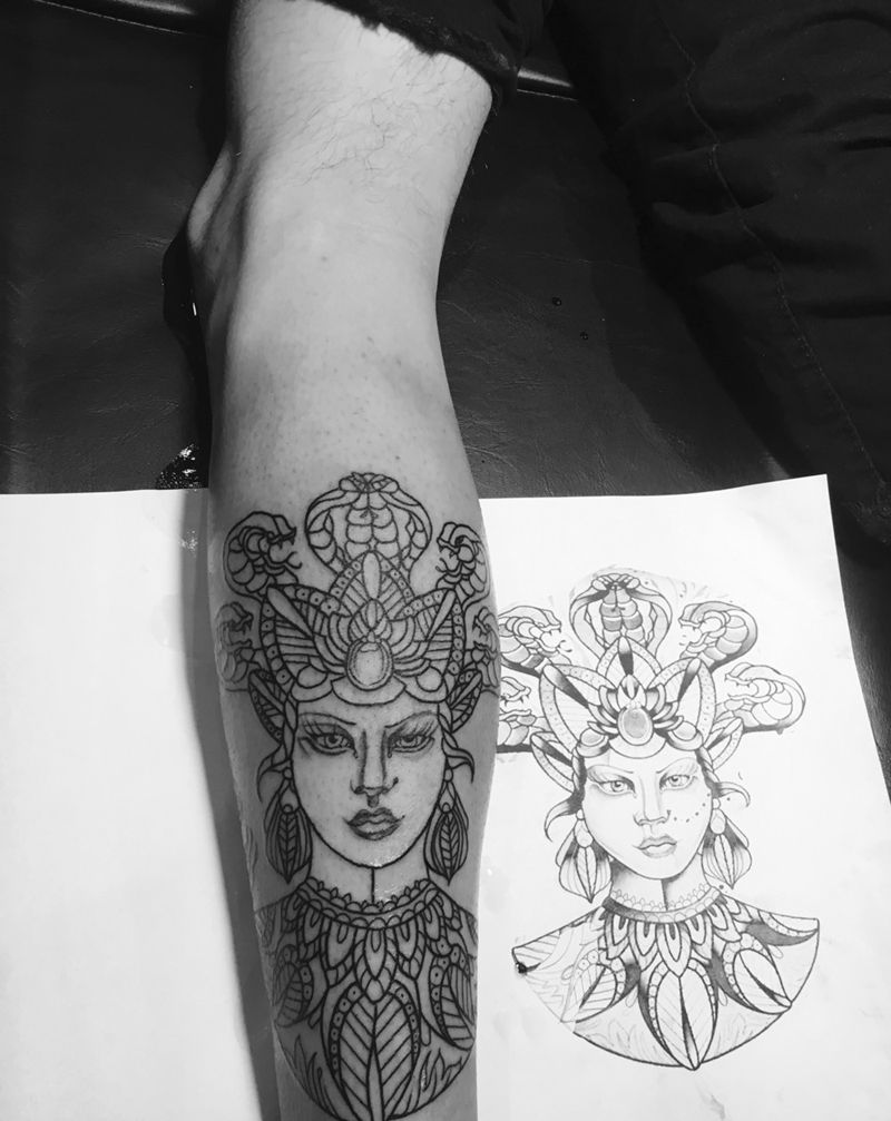 杜丽莎纹身图片