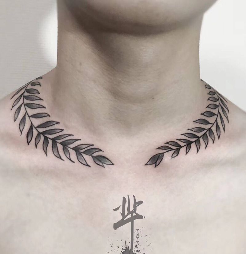锁骨纹身纹身图片