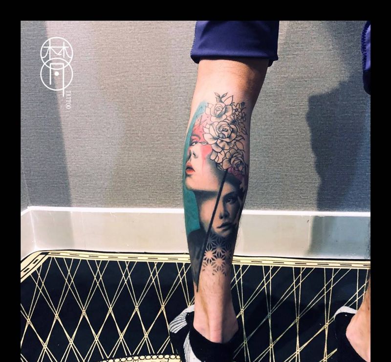 买家秀纹身图片_欧美写实原创手稿插画纹身图案