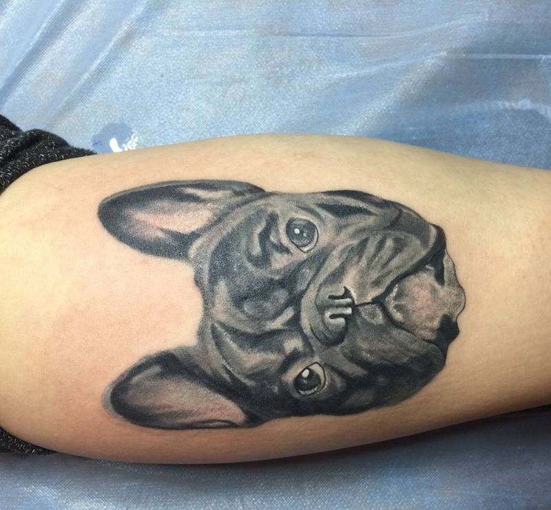 发斗，自带照片纹身图片