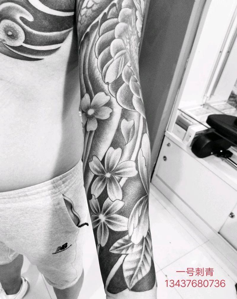 接图纹身图片