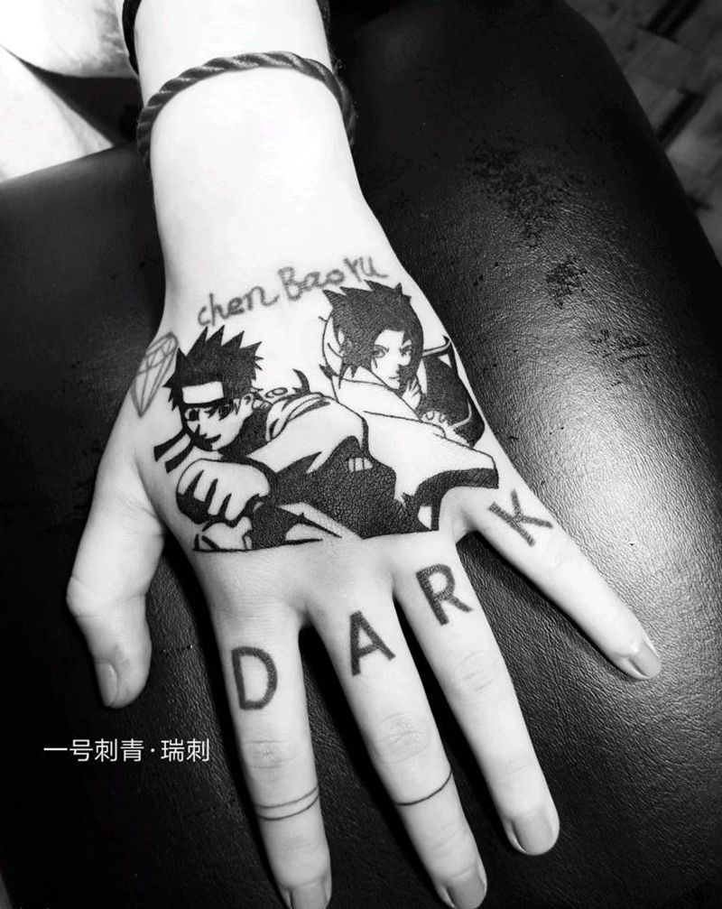 私人订制纹身图片_手部纹身图案